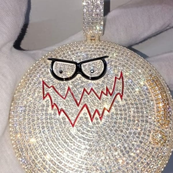 Iced Emoji Pendant Etsy