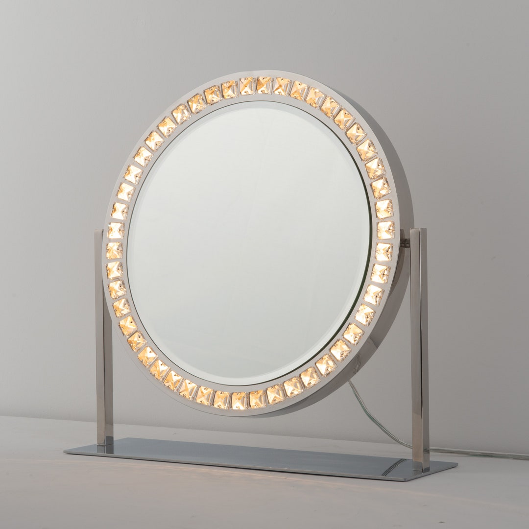 Marilyn Table Top LED Vanity Mirror Chrome Etsy