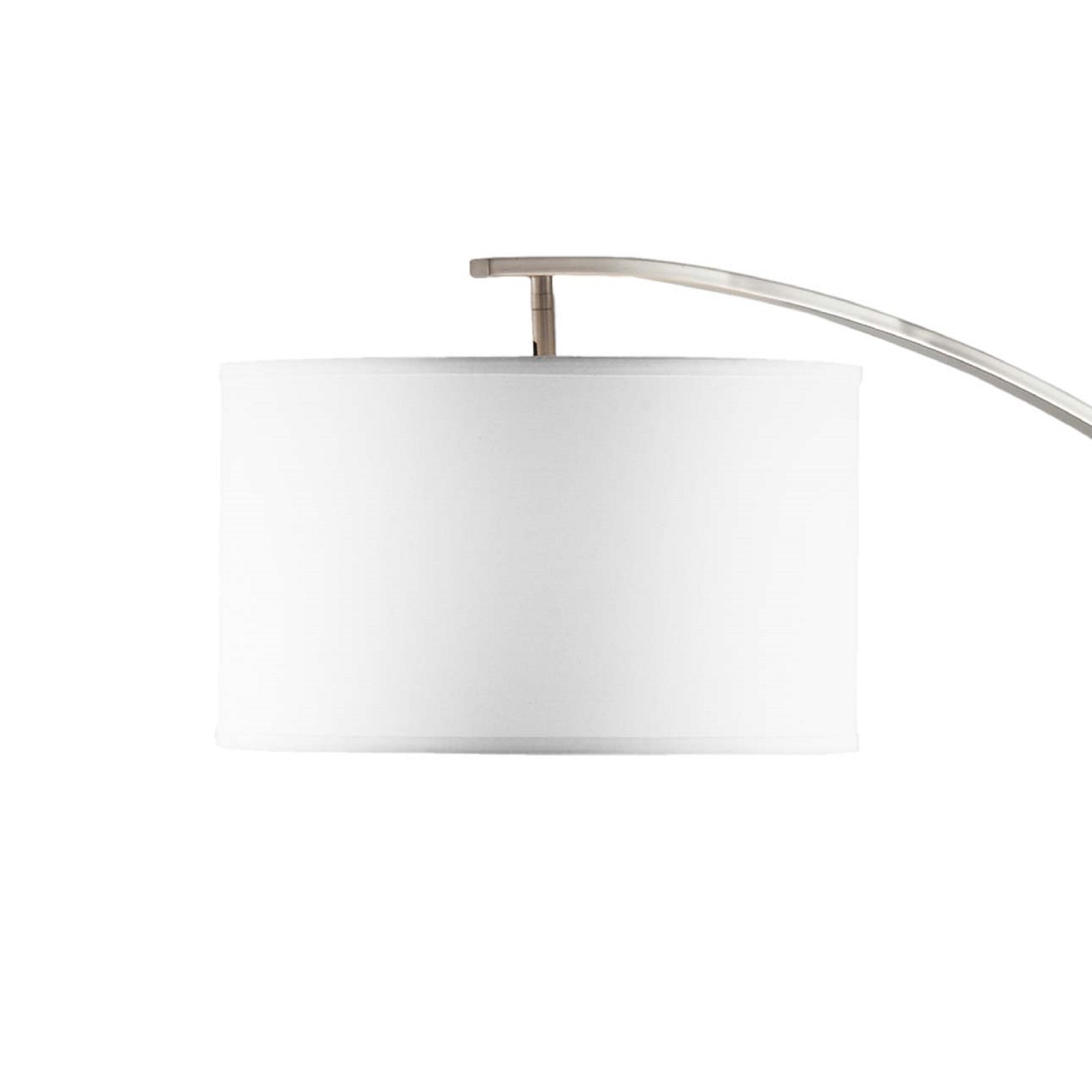 Brushed nickel arc floor lamp outlet