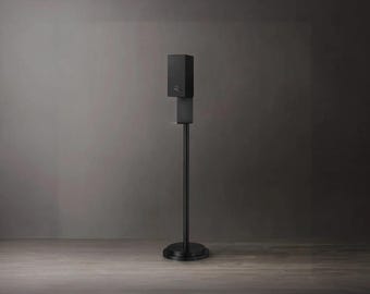 Modern Luxe Floor Stand Touchless Hand Sanitizer Dispenser - 54", Matte Black, Powermist