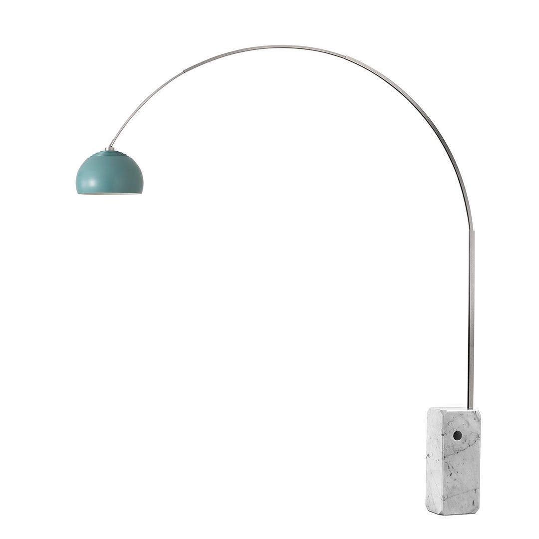 Sculptural Nova Arc Floor Lamp Mid Century Modern Pool Blue Half Dome sculptural-nova-arc-floor-lamp-mid-century-modern-pool-blue-half-dome