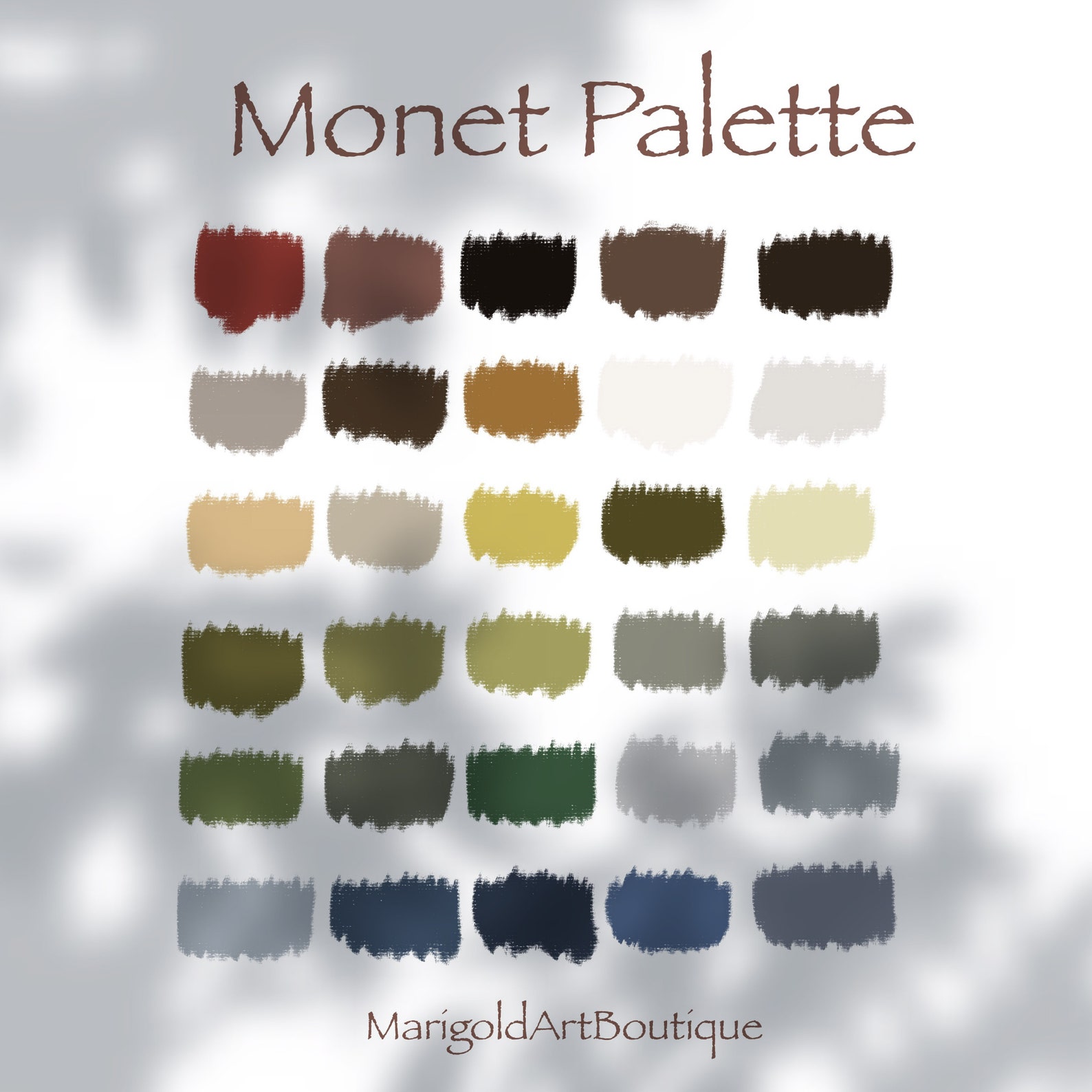 Color Palette for Procreate Color Swatches Digital Etsy UK