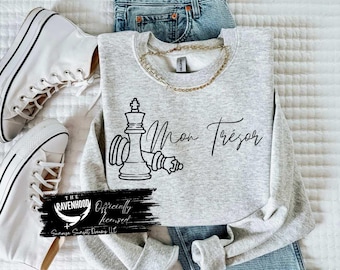 Ravenhood Mon Tresor Crewneck Sweatshirt: Officially Licensed Bookish Merch
