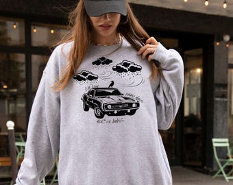 Officially Licensed Ravenhood Sweatshirt – “We Love Rainy Days Don’t We Baby?” Crewneck | Emotional Aesthetic Kate Stewart Fandom Apparel