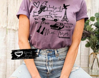 Ravenhood Series Shirt: Officially Licensed Kate Stewart Tees, Symbolic Bookish Aesthetic Bella + Canvas Shirts | Booktok Merch