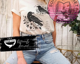 Officially Licensed Ravenhood Series Shirt: Tobias King Quote, Bookish Bella Canvas Tees, Kate Stewart Book Fandom