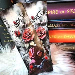 Dark Romance Addict Bookmark: Large Laminated Booktok Merch