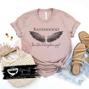 The Ravenhood Bookish Graphic Tee: Kate Stewart Romance Reader Merch