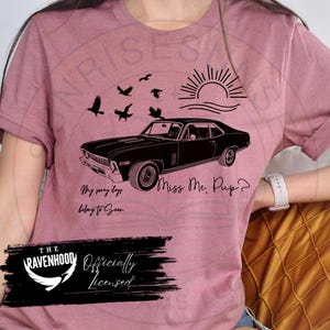 Officially Licensed Ravenhood Series Tee: Miss Me Pup Booktok Crewneck | Sean Roberts IYKYK Bookish Tee | Kate Stewart Fandom | Book Merch Mauve