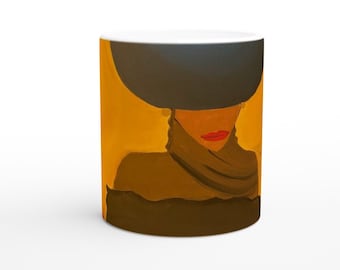 Biały 11-uncjowy ceramiczny kubek POSH