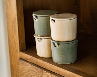 Storage jars with spoon