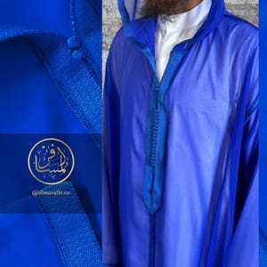 Moroccan Transparent See Through Djellaba Jelaba Jellaba for Men, Kaftan for Men, Thobe