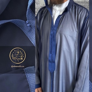 Moroccan Transparent See Through Djellaba Jelaba Jellaba for Men, Kaftan for Men, Thobe