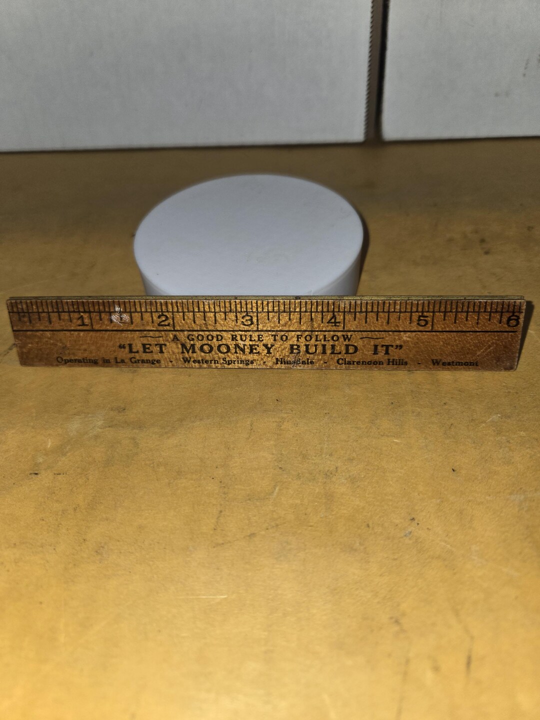 Six Inch Wood Ruler Advertising Ralph E Mooney General Contractors La ...