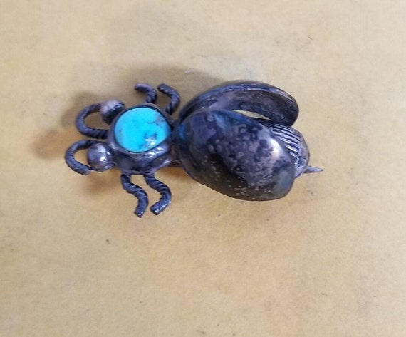 Native American Feel The Pinchers Navajo Turquoise Scorpion Sterling Silver Bracelet Native American Feel The Pinchers Navajo Turquoise Scorpion Sterling Silver Bracelet