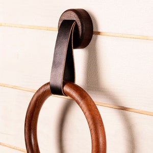 Nussbaum Holz Handtuchhalter-Wandhalter-Badezimmer Dekor - Minimal Holz - Wandhaken -Handtuchring,Badezimmer Handtuchhalter -Personalisiertes Geschenk