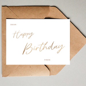Cartão de aniversário imprimível | Presente de cartão de aniversário | Cartão de aniversário original da qualidade | Download instantâneo | Presente de aniversário digital | Congratulações de aniversário