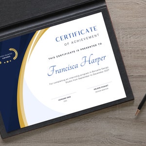 Digital Certificate Award | Canva Editable Certificate | Instant Download | Certificate Template | Custom Template | Award Certificate