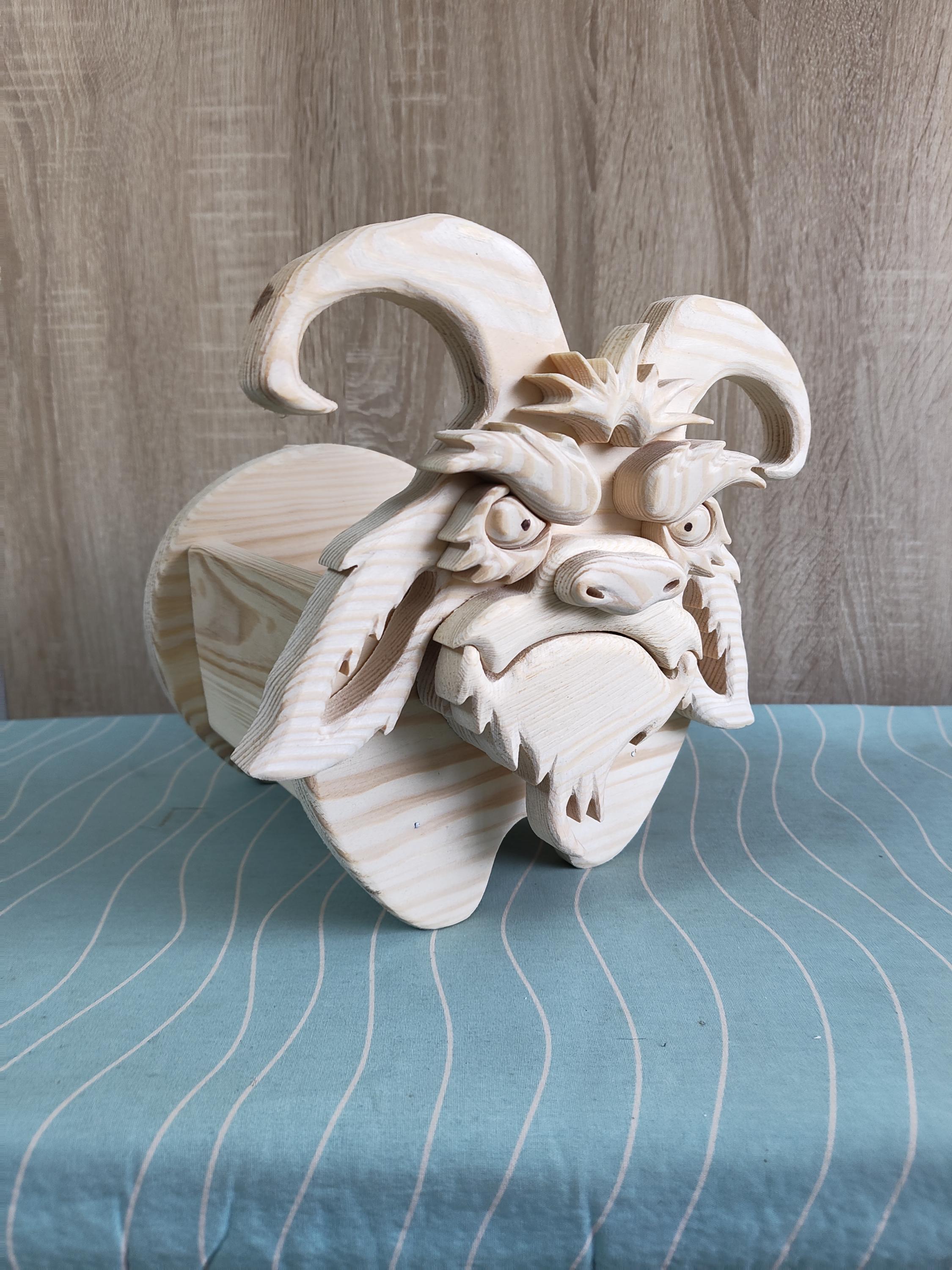 ヤギページ 木工ヤギ No.5 ユニークな家庭・庭の装飾用デザイン | PDF | SVG | DXF