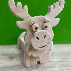 Dekupiersäge Muster , HIRSCH Pflanzer, Blumentopf - Tier Pflanzkasten ,Blumentöpfe - Pdf Swg -WoodWorking Plans Reindeer