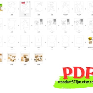 Wooden Animal Money Box | Planter Box | Digital Plans | Scroll Saw (PDF|SVG|DXF) image 15