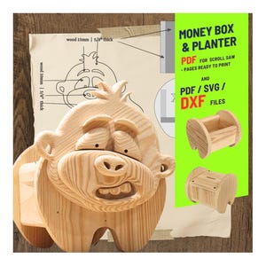 Diseño de mono de carpintería n.° 4 para una decoración única del hogar y el jardín / PDF / SVG / DXF / Sierra de calar