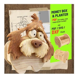 Woodworking Dog no.4  Design for Unique Home & Garden Decoration | PDF | SVG | DXF | Scroll Saw