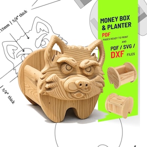 Woodworking Wolf no.4  Design for Unique Home & Garden Decoration | PDF | SVG | DXF | Scroll Saw