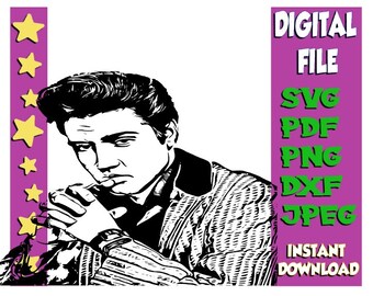 Elvis Presley Pattern Dxf Pdf Svg Png Jpeg - Etsy