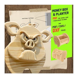 Woodworking Boar no.3  Design for Unique Home & Garden Decoration | PDF | SVG | DXF | Scroll Saw