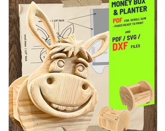 Träbearbetningsåsna nr 5 design för unik hem- och trädgårdsdekoration | PDF | SVG | DXF | Rullsåg