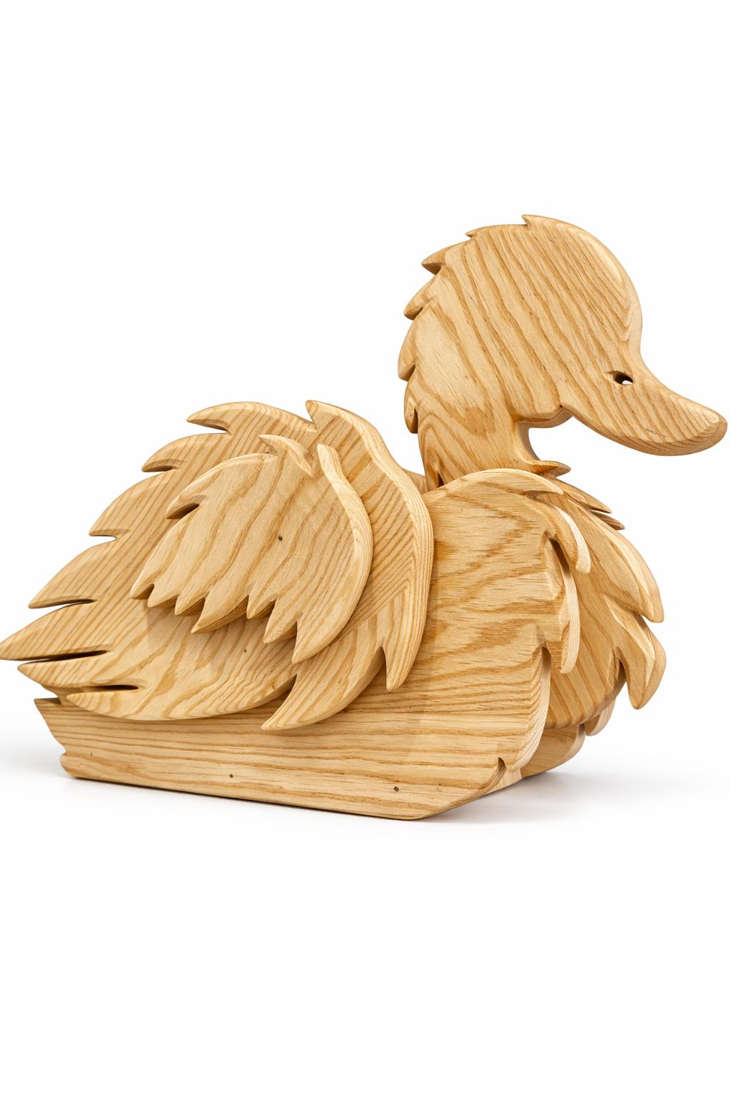 Canard en bois décoratif pour intérieur ou extérieur - hauteur 45cm bois Wadiga