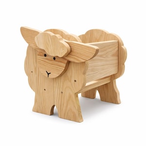 羊のプランター木工プラン：動物のプランターボックス（PDF、SVG）2サイズ