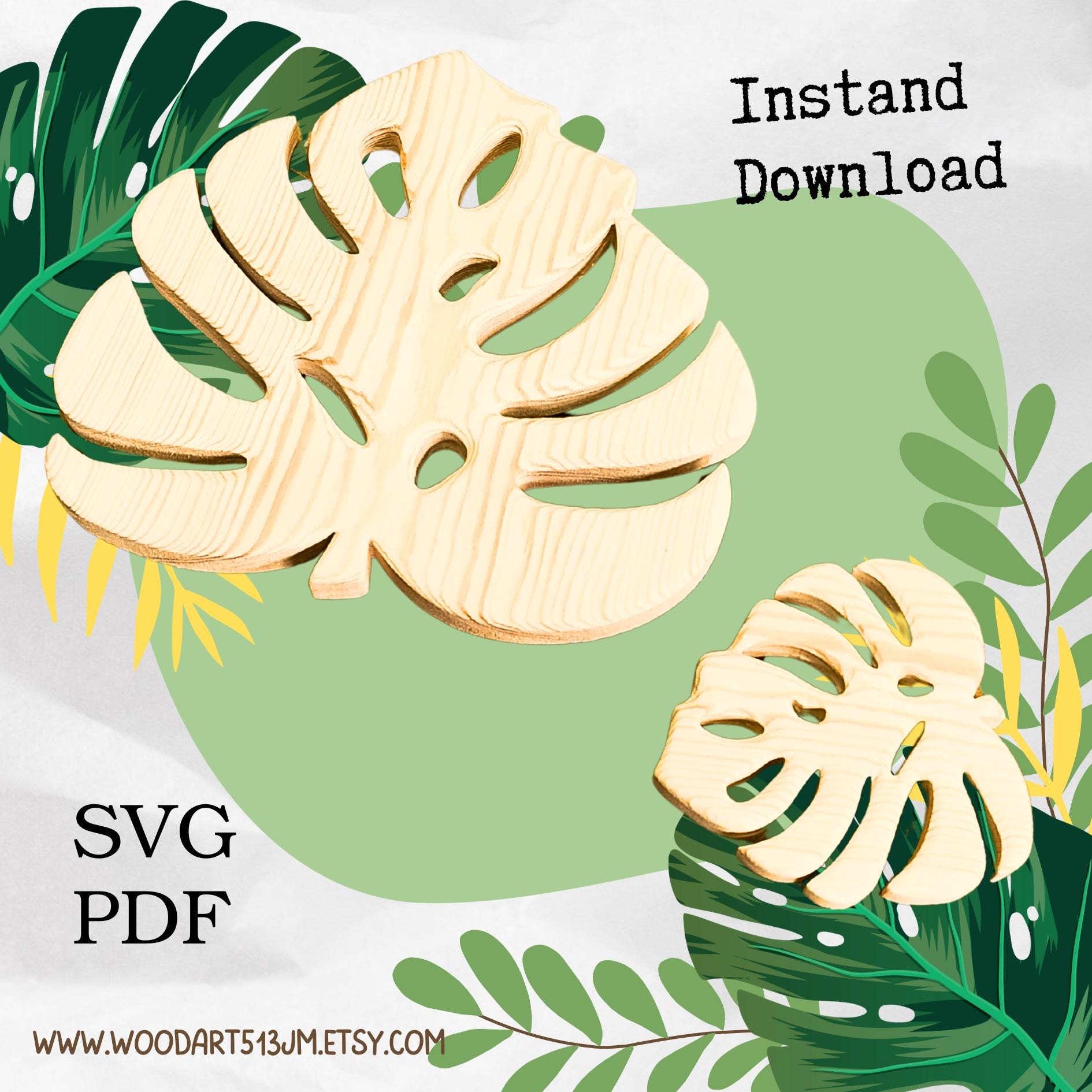Printable monstera - Etsy.de