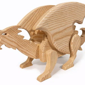 Wzór na wyrzynarkę Dragon Planter | Plany stolarskie (PDF, SVG)