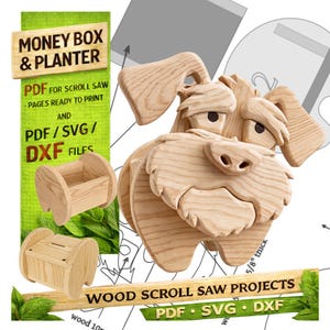 Woodworking Dog no.11  Design for Unique Home & Garden Decoration | PDF | SVG | DXF | Scroll Saw