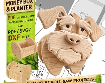 Diseño de perro carpintero n.º 11 para una decoración única del hogar y el jardín / PDF / SVG / DXF / Sierra de calar