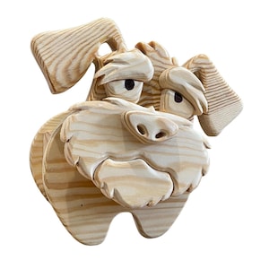 Scroll Saw Planter Box Pattern: DIY Dog & Animal Garden Ornament (PDF, SVG)