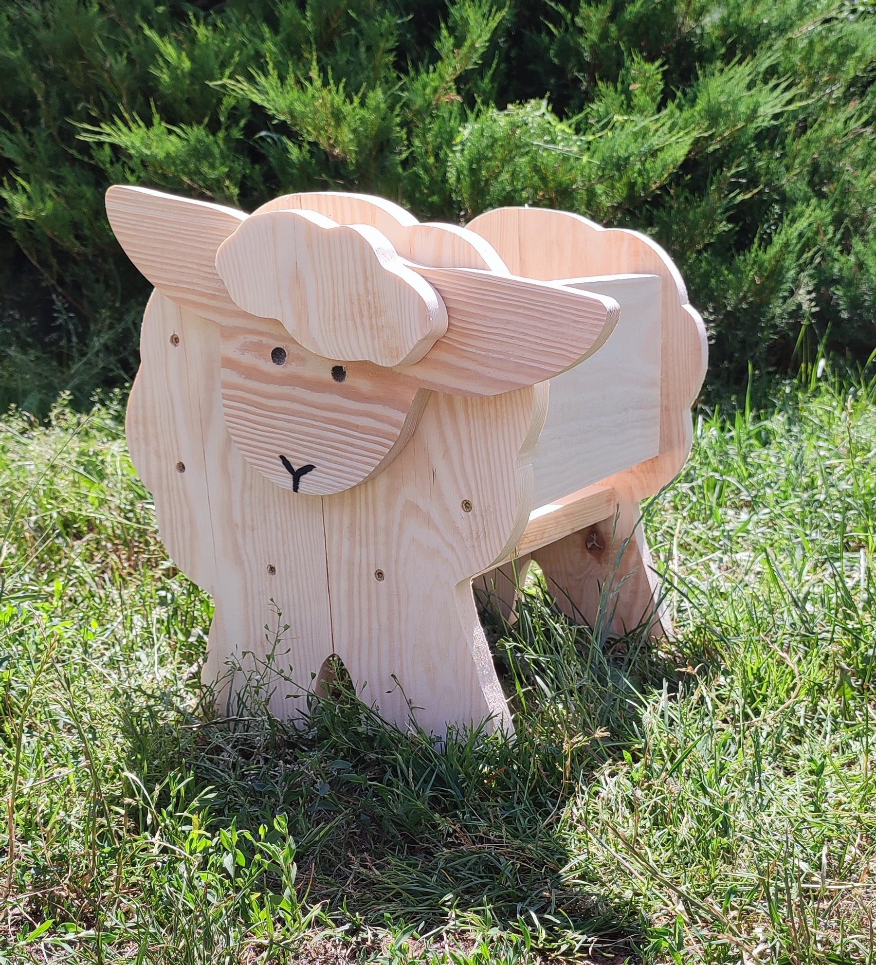 Sheep Planter Woodworking Plans: Animal Planter Box (PDF, SVG)