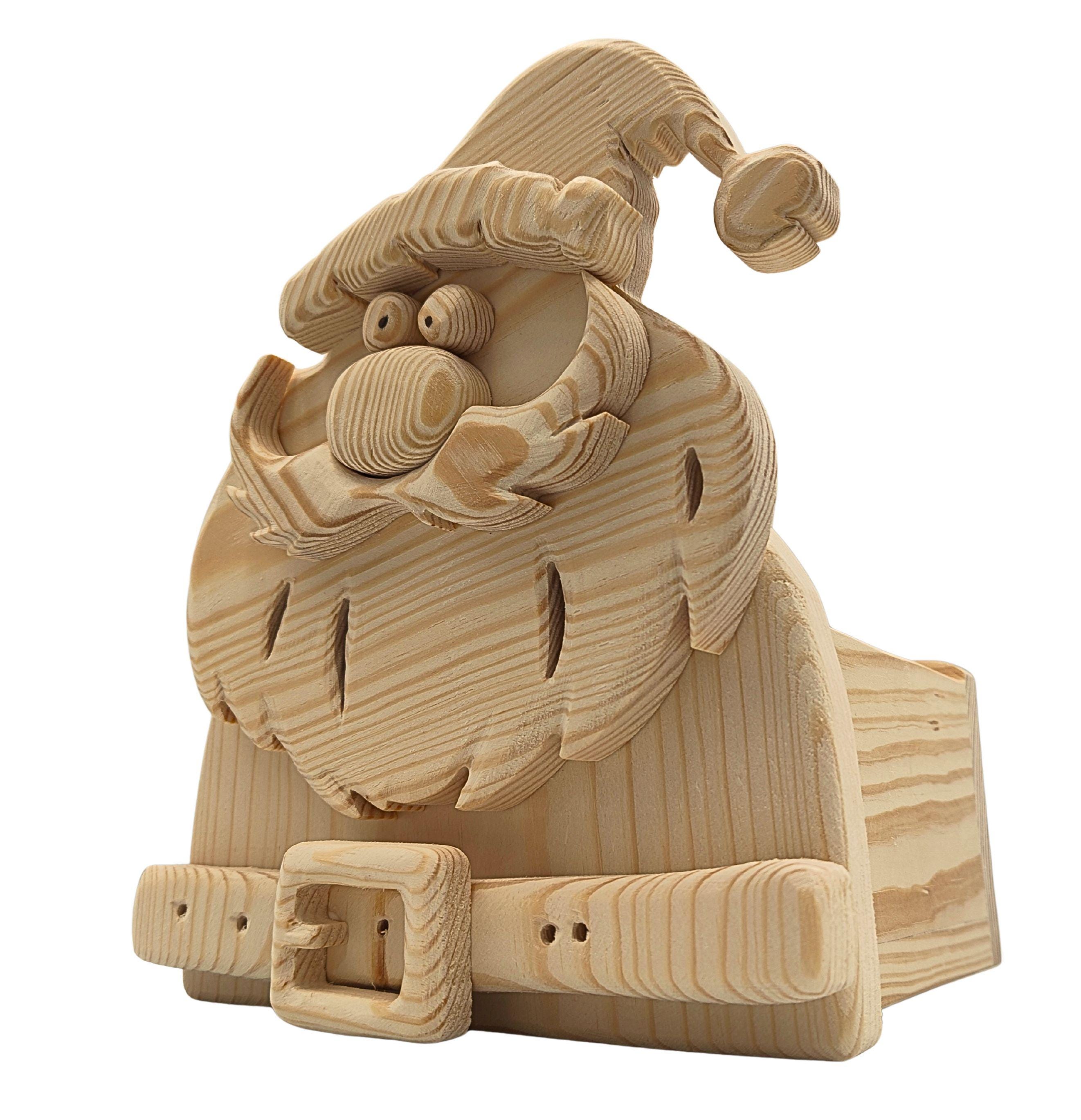 Santa Claus Box, Woodworking Scroll Saw Pattern (PDF, SVG, DXF) No.2 - Etsy