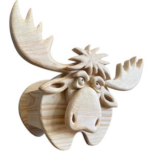 Moose Planter Box Scroll Saw Pattern: Woodworking Plans (PDF, SVG)