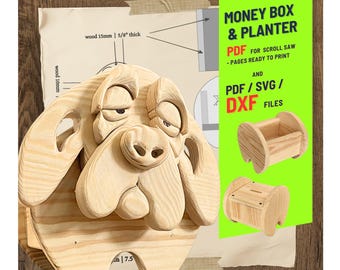Woodworking Dog no.10 Design for Unique Home & Garden Decoration | PDF | SVG | DXF | Scroll Saw