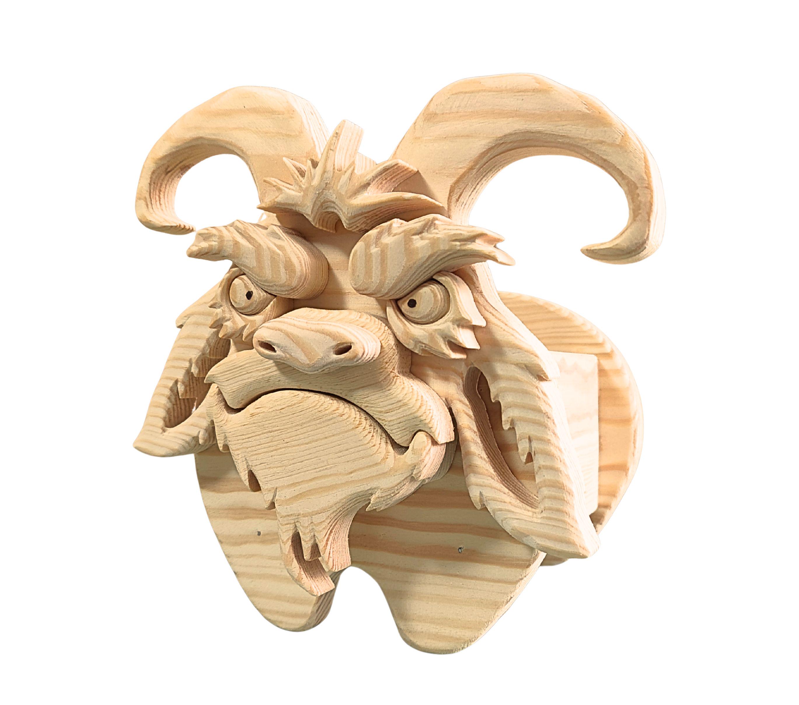 木工ヤギ No.5 ユニークな家庭・庭の装飾用デザイン | PDF | SVG | DXF