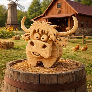 Wooden Animal Money Box | Planter Box | Digital Plans | Scroll Saw (PDF|SVG|DXF) image 18