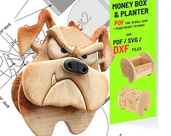 Woodworking Dog no.6  Design for Unique Home & Garden Decoration | PDF | SVG | DXF | Scroll Saw