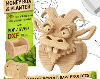 Träbearbetningsgetdesign för unik hem- och trädgårdsdekoration | PDF | SVG | DXF | Rullsåg