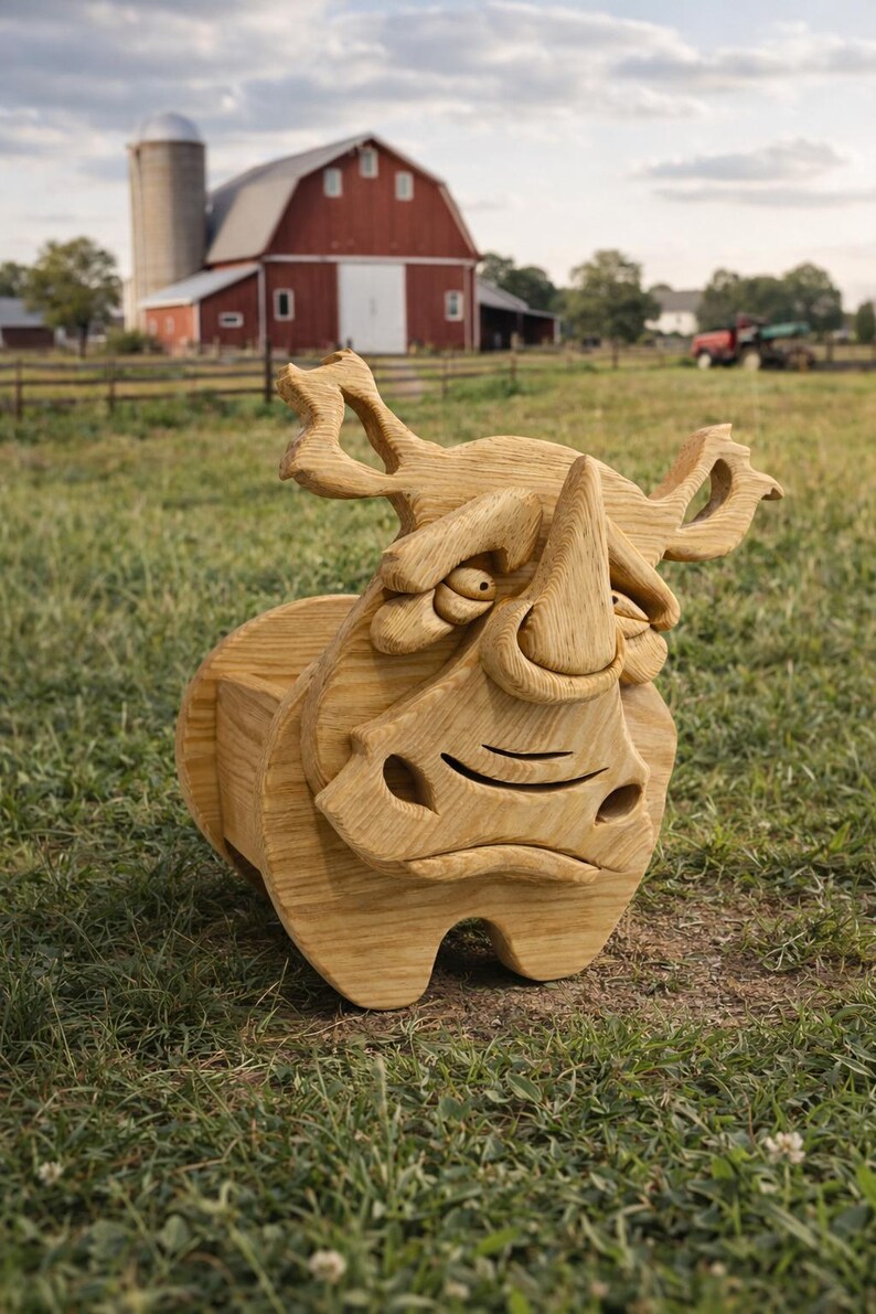 Wooden Animal Money Box | Planter Box | Digital Plans | Scroll Saw (PDF|SVG|DXF) image 20