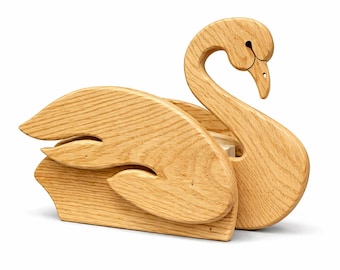 Wooden Swan Planter Woodworking Plans, Scroll Saw Template (PDF, SVG) Pattern