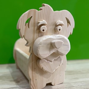 Dekupiersäge Muster , Hund 2 Pflanzkasten, Blumen-Blumentopf, Tier-Blumentopf, Blumentöpfe-Pdf Swg -WoodWorking Plans