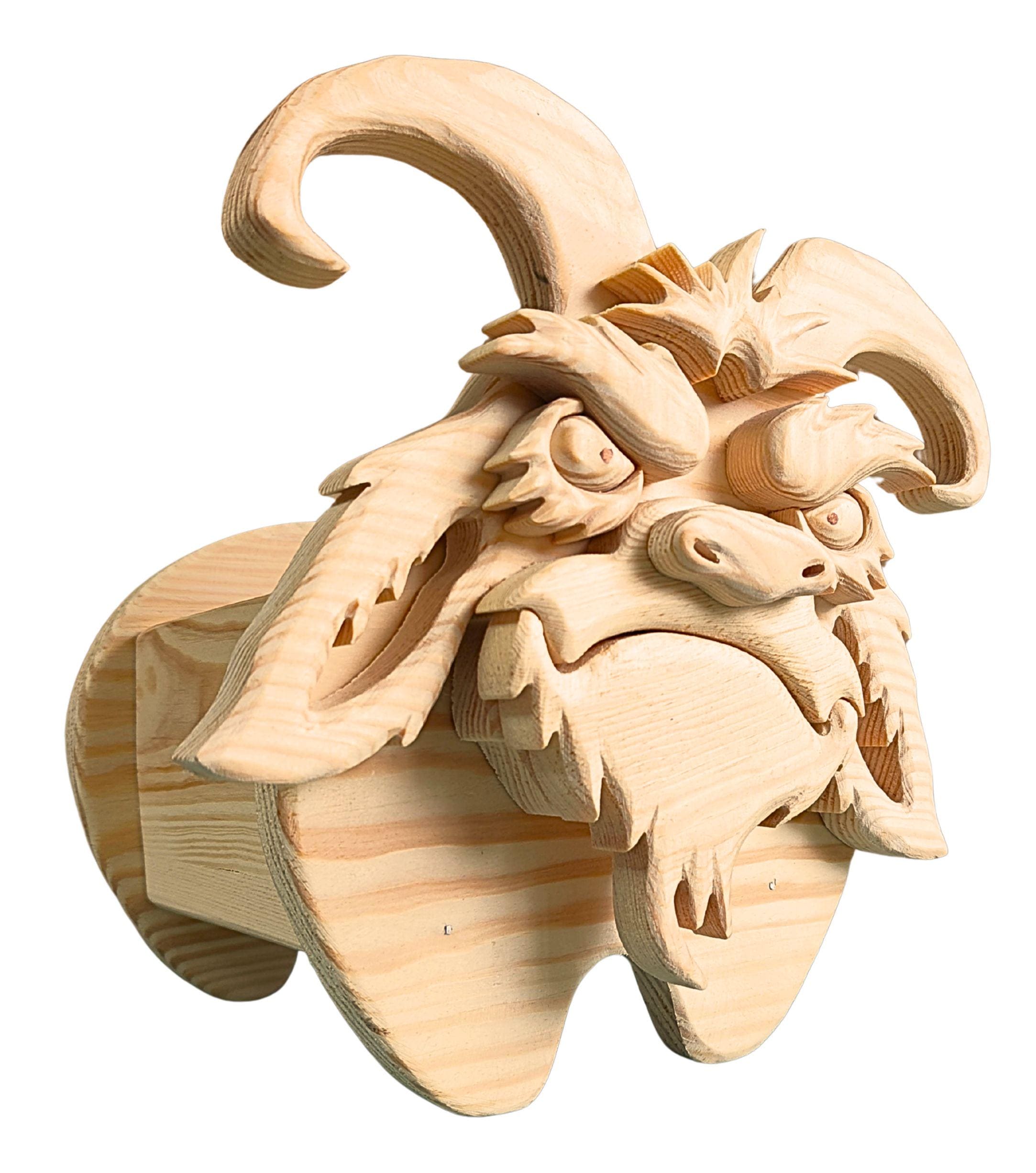 木工ヤギ No.5 ユニークな家庭・庭の装飾用デザイン | PDF | SVG | DXF